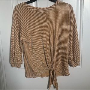 Stripe Quarter Sleeve Top